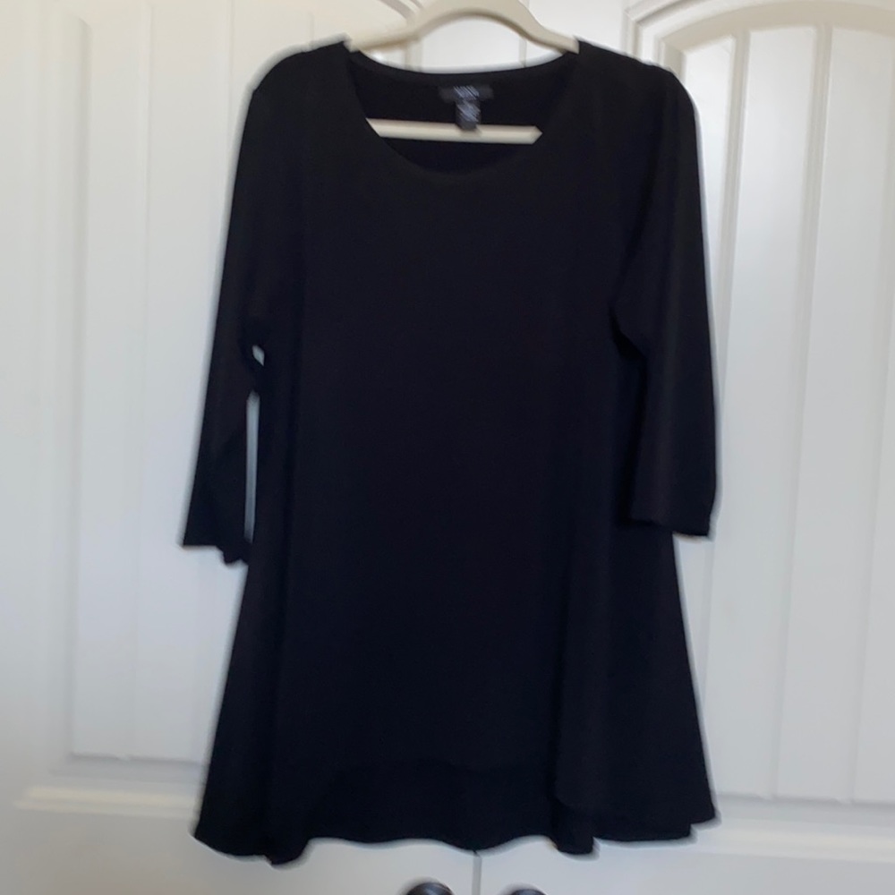 Alfani size 1XBlack flare blouse.